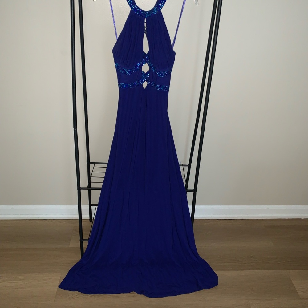 Elegant Blue/Purple Evening Gown